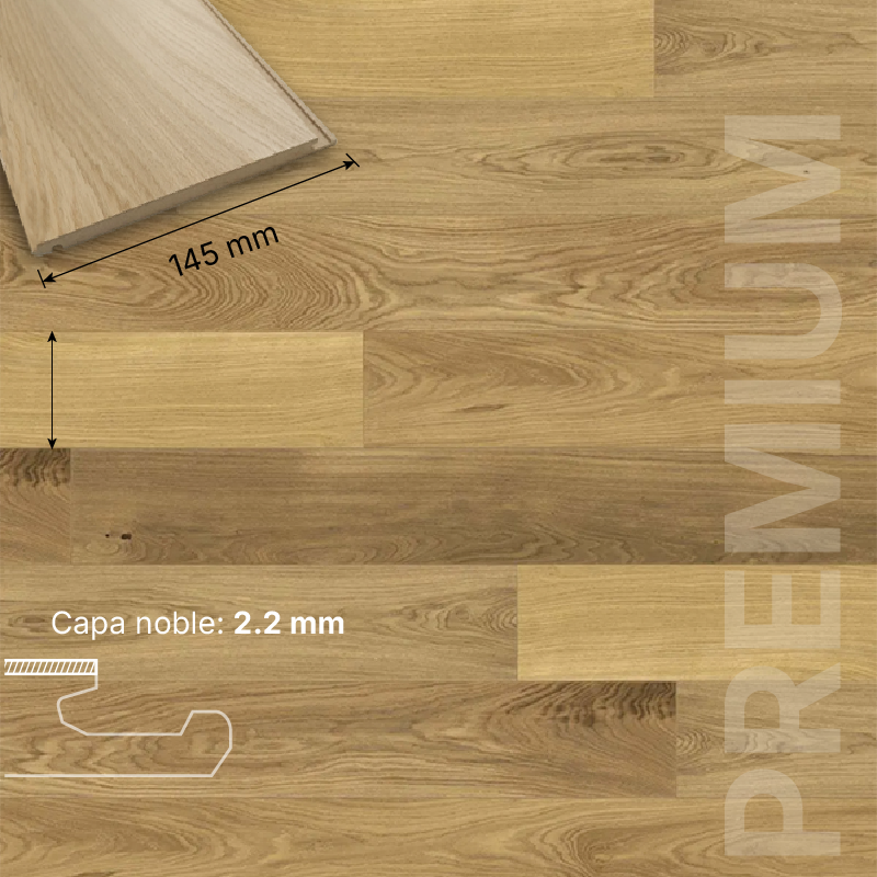 ROBLE FLOTANTE HDF - 10/2,2 - PREMIUM 145